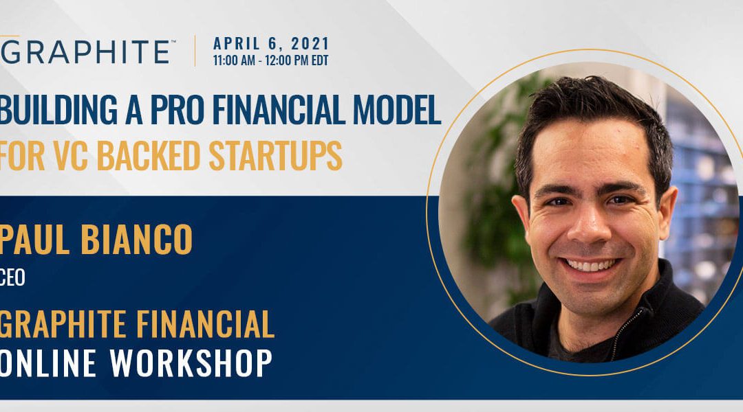 Financial Model Workshop – April 2021