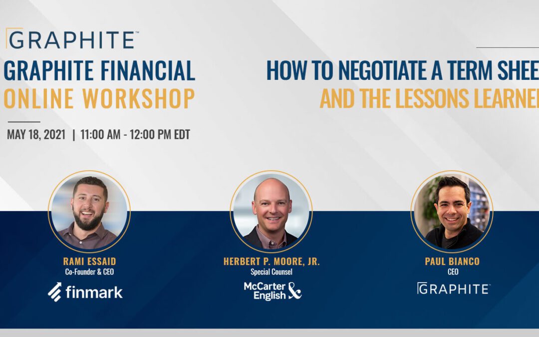 Workshop – How to Negotiate a VC Term Sheet and Lessons Learned – Past Event